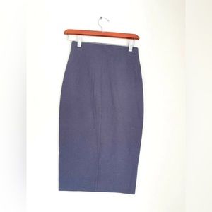 Aritzia Wilfred Women Lux Ponte High Waist Pencil Midi Skirt